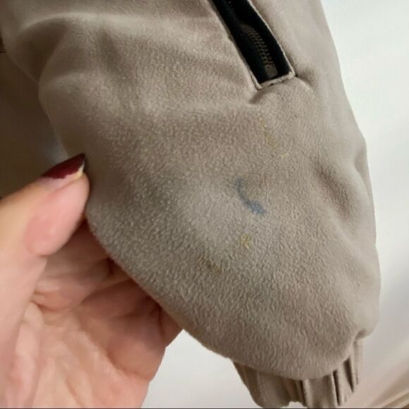 NILS Resort Collection Taupe Hooded Zip Up Tunic Length insolated Ski Coat SZ 8 - Picture 4 of 16